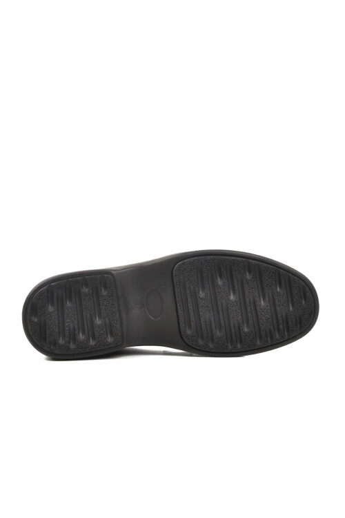 Siyah Hakiki Deri Ortopedik Erkek Casual Ayakkabı DBE224 M