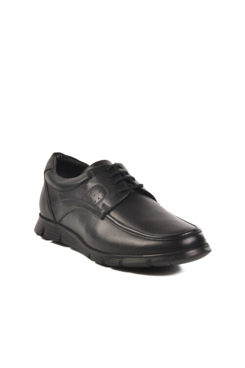 Black Genuine Leather Mens Casual Shoes 1143 M