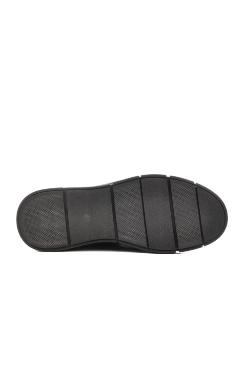 Black Genuine Leather Mens Casual Shoes 3K1857 M