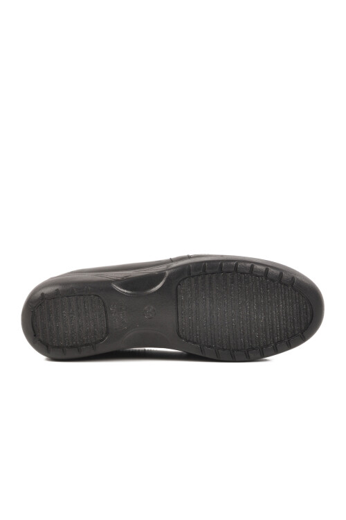 Siyah Hakiki Deri Anatomik Kadın Casual Ayakkabı 42632 Z