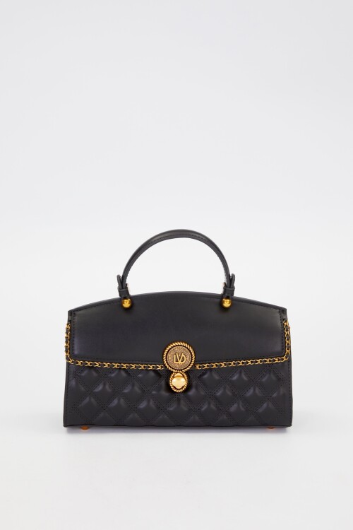 حقيبة كتف بنقشة الماس الأسود 930295