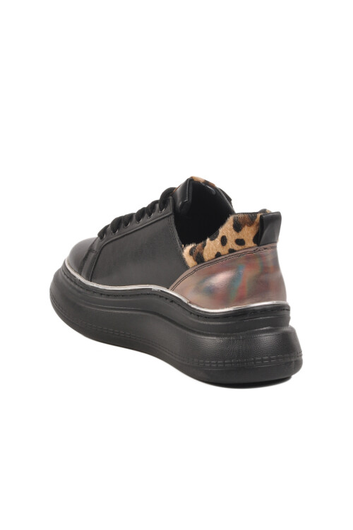 Black Thick Sole Womens Sneaker T-300 Z