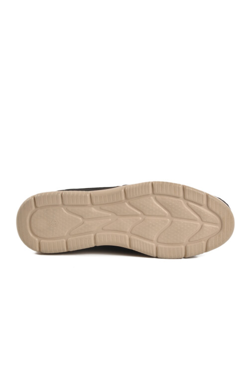 Siyah Nubuk Hakiki Deri Erkek Casual Ayakkabı 232061 M