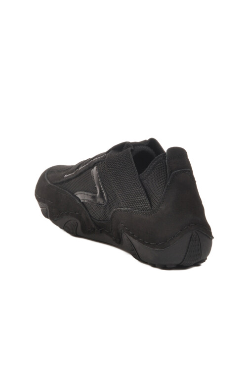 Black Nubuck Genuine Leather Womens Casual Shoes 130 Z