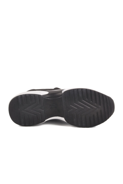 Siyah Triko Kalın Taban Kadın Sneaker Lady 5002 Z