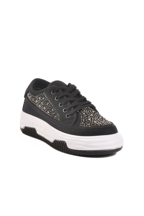 Black Stone Laced Womens Sneakers Lady 526 Z