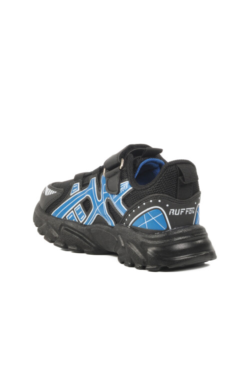 Black Saxon Velcro Mesh Boys Sneakers 2540 P