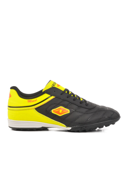 Black Yellow Large Size Mens Artificial Turf Shoes 250 M