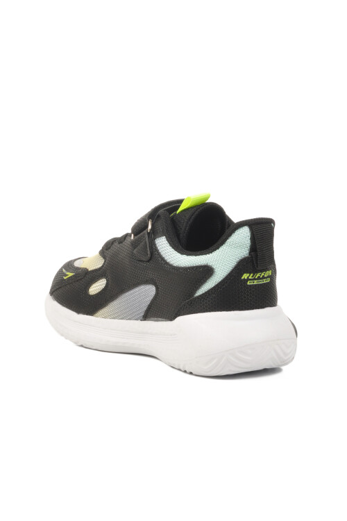 Siyah Sarı Cırtlı Fileli Erkek Çocuk Spor Ayakkabı 2480 F