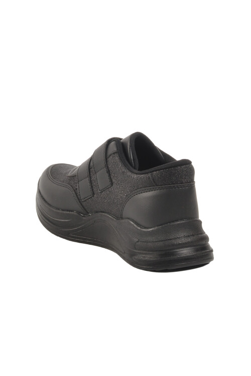 Siyah Simli Cırtlı Kız Çocuk Sneaker 7021086 F