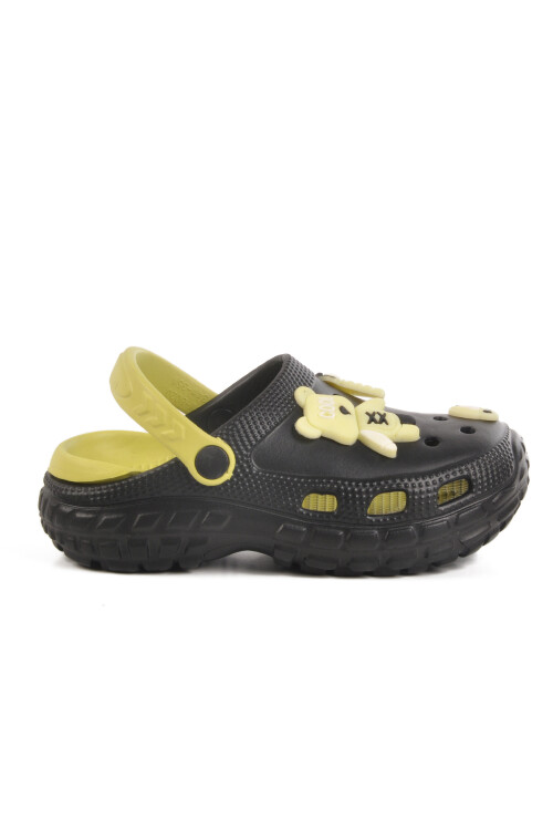 Black Eva Light Unisex Kids Sabo Slippers 960 PF