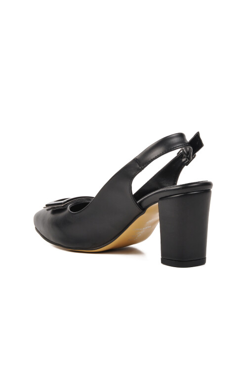 Siyah Yüksek Topuklu Kadın Abiye Ayakkabı PC-53113 Z