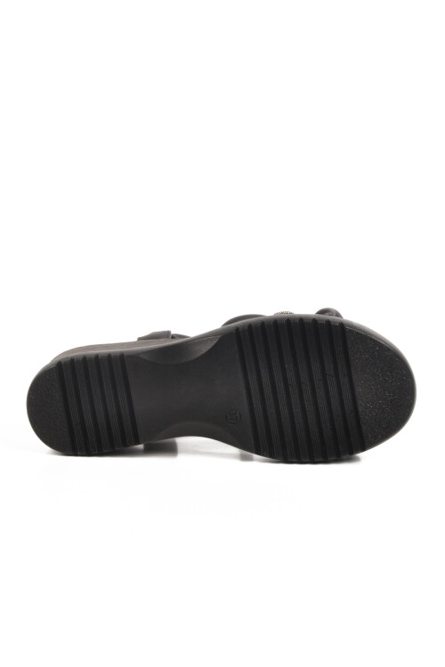 صندل نسائي بكعب أسود T-004 Z