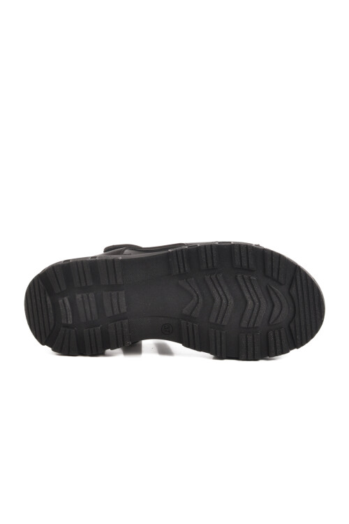 Siyah Cırtlı Hafif Kadın Sandalet T-006 Z