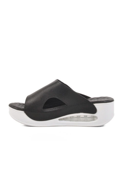 Black Anatomic High Sole Womens Slippers 100-962 Z