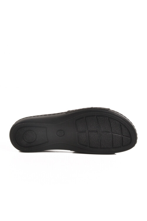 Black Thin Sole Anatomic Womens Slippers 11-367 Z