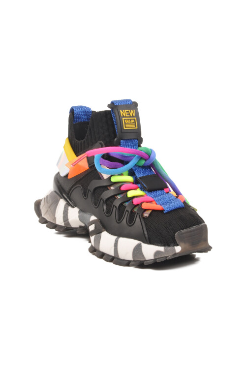 GujaSiyah Anorak Hafif Unisex Çocuk Spor Ayakkabı 25Y638-1  F