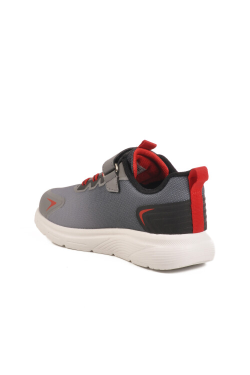 Siyah Cırtlı Fileli Unisex Çocuk Spor Ayakkabı Aster F