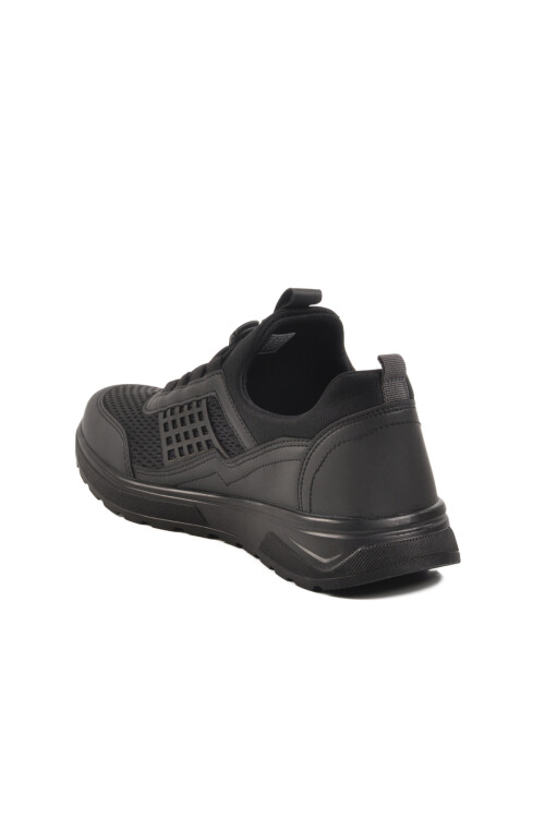 Siyah Fileli Hafif Esnek Erkek Spor Ayakkabı M