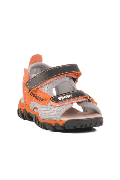 Black Velcro Orthopedic Boys Sports Sandals 25T102 B