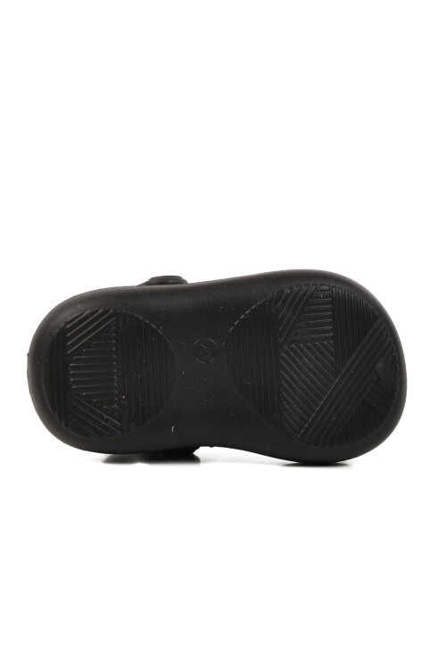 Black Unisex Kids Sabo Slippers Yumurcak B