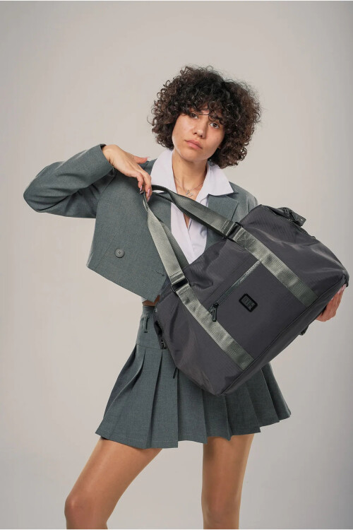 Siyah Tekstil Kadın El ve Omuz Çantası 17996