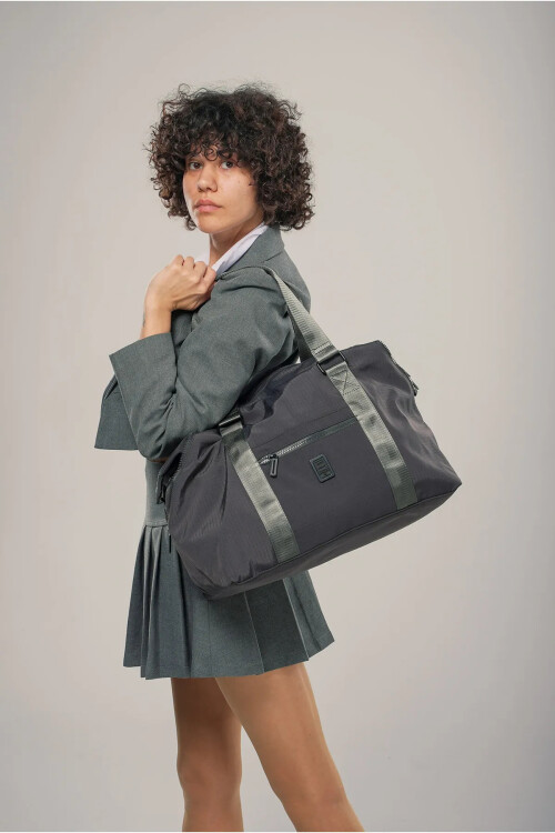 Siyah Tekstil Kadın El ve Omuz Çantası 17996