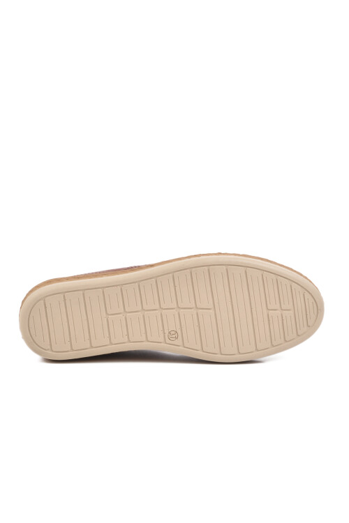 Tan Genuine Leather Anatomic Womens Casual Shoes F-2036 Z