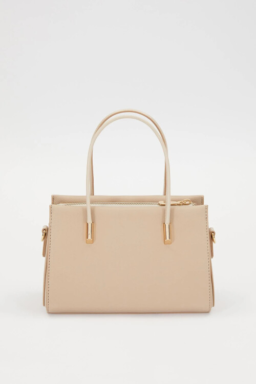 حقيبة يد وكتف نسائية من فرو المنك بتفاصيل جيب مخفي 930257