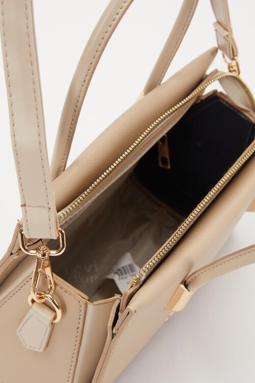 حقيبة يد وكتف نسائية من فرو المنك بتفاصيل جيب مخفي 930257