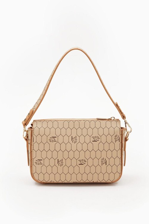 حقيبة كتف نسائية من جلد المنك 930078