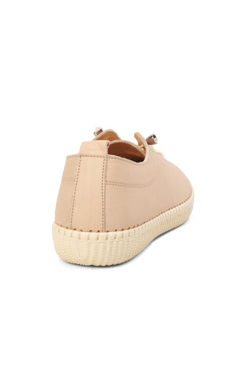 Bej Hakiki Deri Anatomik Kadın Casual Ayakkabı  7230 Z