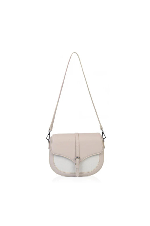 Beige Womens Shoulder Bag IM589