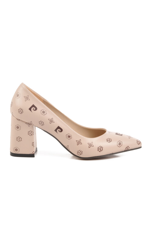 حذاء سهرة نسائي بكعب بيج 50176 Z