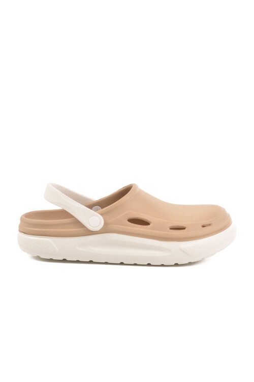 Beige Light Eva Mens Sabo Slippers Cat M