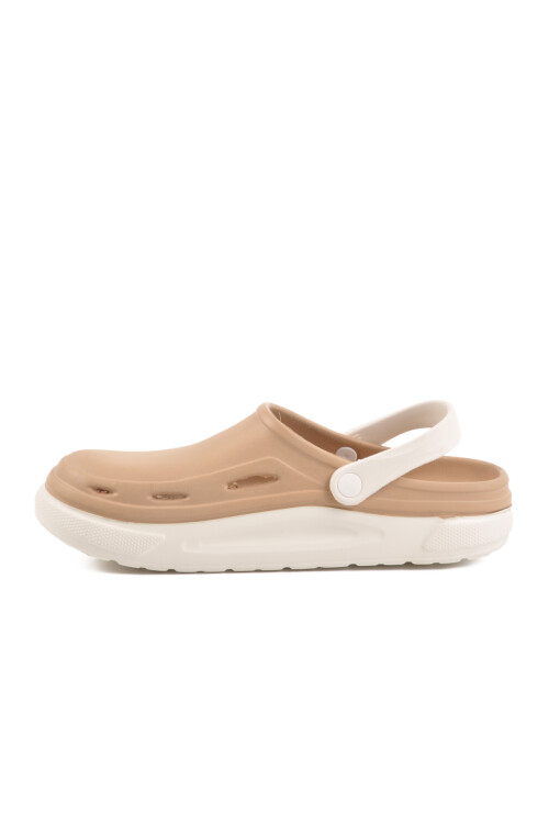 Beige Light Eva Mens Sabo Slippers Cat M