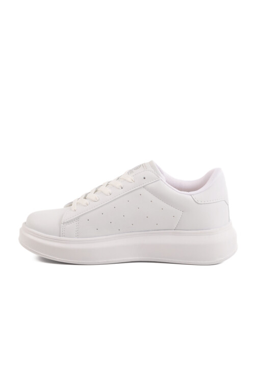 White Lace-Up Womens Sneakers 156 G