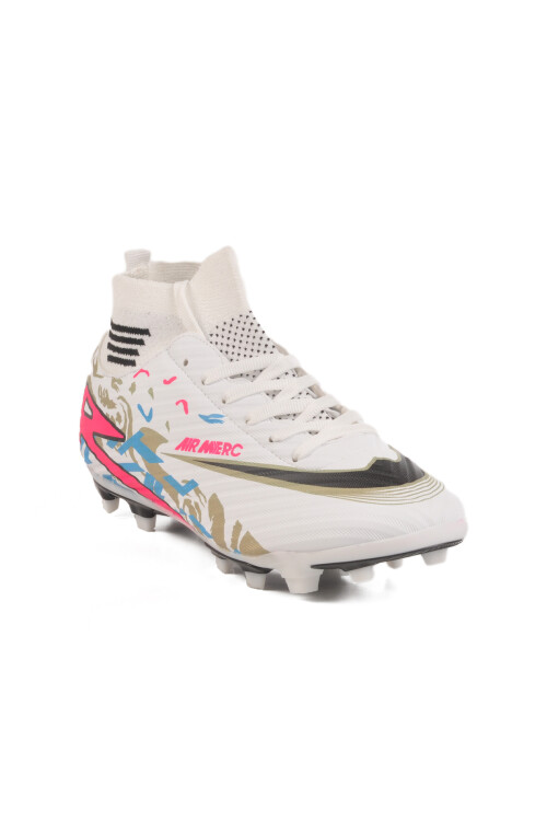 Beyaz Fuşya Çoraplı Erkek Krampon WJ-501 M