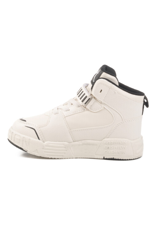 White Velcro Ankle Boy Sneaker King Long P