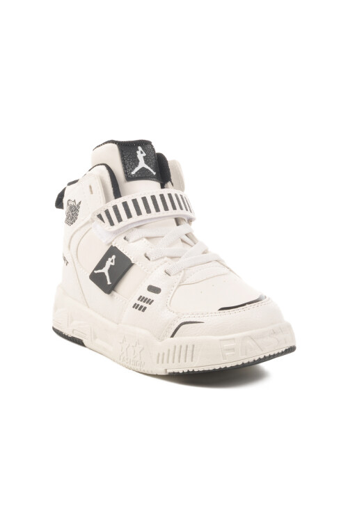 White Velcro Ankle Boy Sneaker King Long P