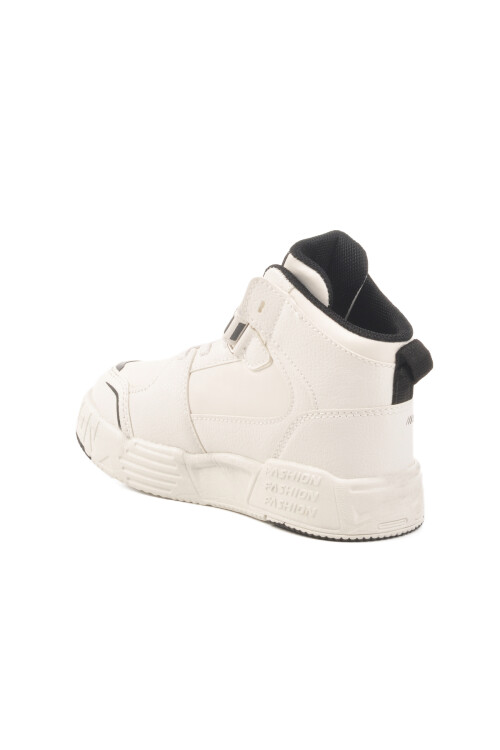 White Velcro Ankle Boy Sneaker King Long P