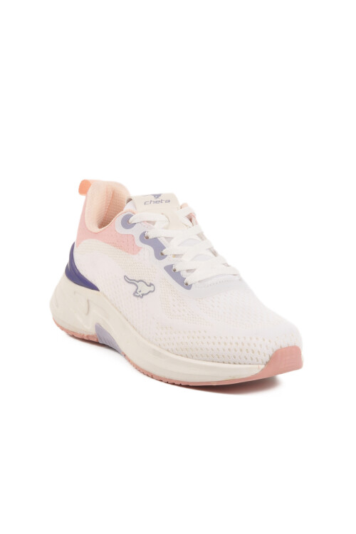 White Powder Memory Foam Womens Sneakers 556 Pretty G