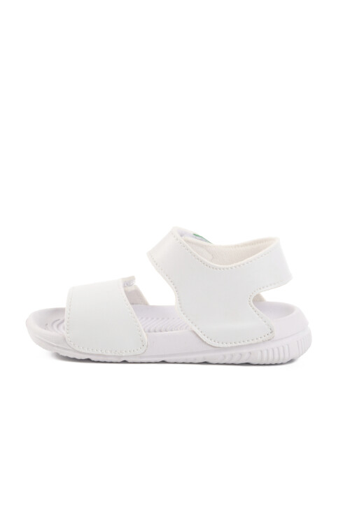 White Velcro Baby Girl Sandals BN-1252 B