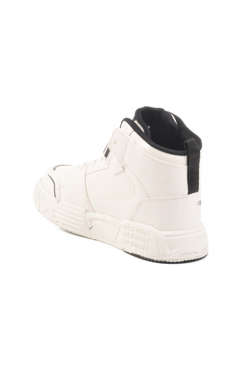 White Velcro Ankle Boy Sneaker King Long F