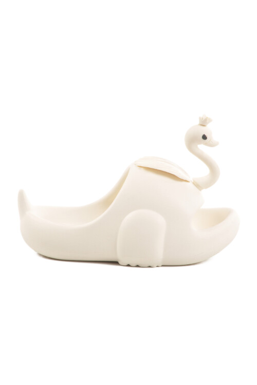 AyakmodWhite Lightweight Eva Swan Girl's Slippers Swan PF