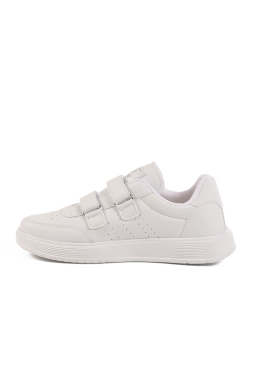 White Velcro Unisex Sneakers DRK158 G