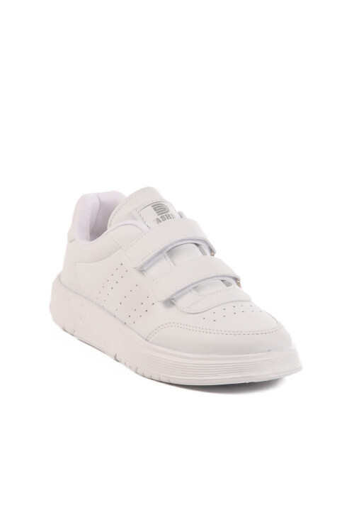 White Velcro Unisex Sneakers DRK158 G