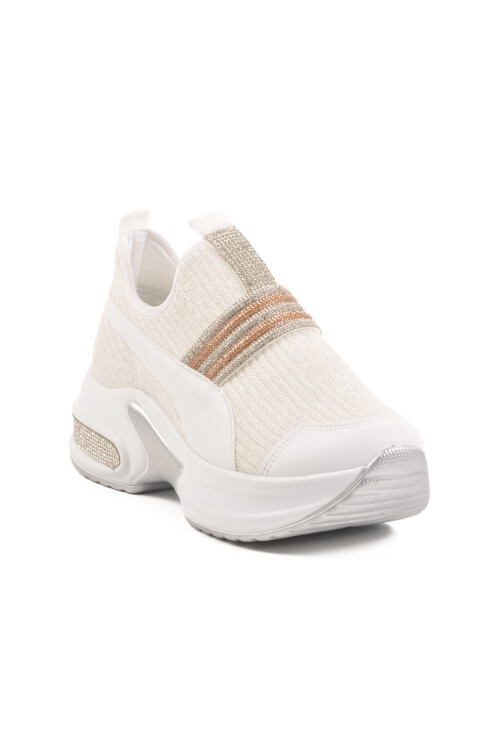 White Anorak Stoned Womens Sneakers 702307 Z