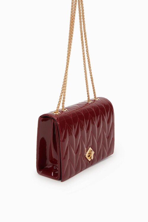 Bordo Rugan  Kadın Omuz Çantası 930075