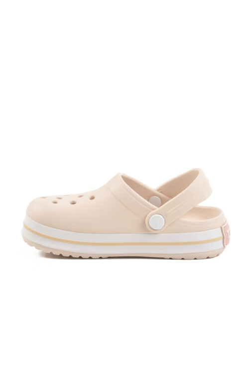 Ecru Eva Light Unisex Childrens Sabo Slippers 214 F